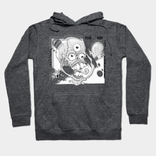 YBIF Trippy Greyscale Variant Hoodie